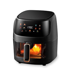 Friteuse à air 8l, 1400w, avec fenêtre de visualisation. Panneau tactile.