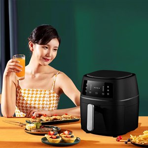 Friteuse à air 8l, 1400w. Panneau tactile, 6 programmes de cuisson.