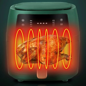 Friteuse à air 8l, 1400w. Panneau tactile, 6 programmes de cuisson.