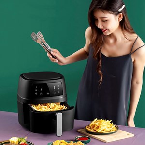 Friteuse à air 8l, 1400w. Panneau tactile, 6 programmes de cuisson.