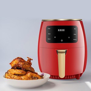 Friteuse à air 6l, 1400w. Panneau tactile, programmes de cuisson.