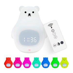 Réveil avec lumière nocturne pour enfants. Lumière led multicolore rgb.