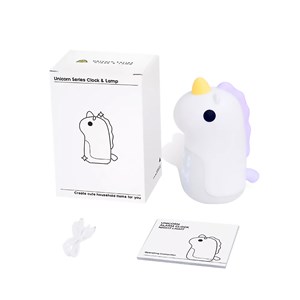 Réveil avec lumière nocturne pour enfants, intensité réglable.