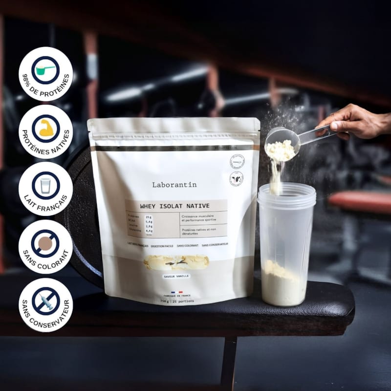 Whey vanille - 75 doses (Laborantin) - Image 1