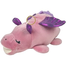 Porte-clé peluche nemu nemu dragona le dragon rose (18 cm)