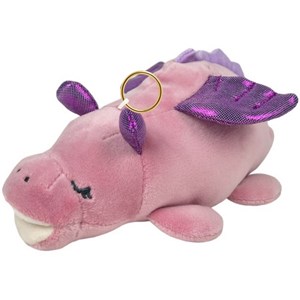 Porte-clé peluche nemu nemu dragona le dragon rose (18 cm)