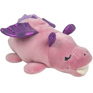 Porte-clé peluche nemu nemu dragona le dragon rose (18 cm)