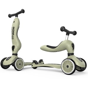 Porteur évolutif en trottinette highwaykick 1 olive
