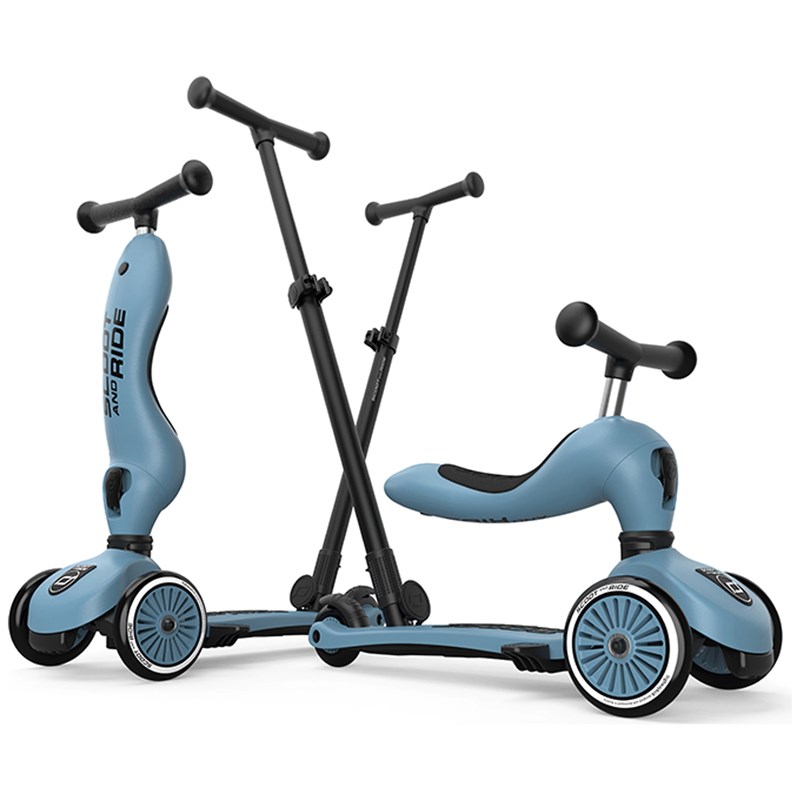 Porteur évolutif highwaykick 1 push and go steel