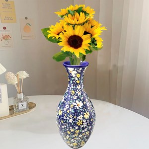 Puzzle 3d en abs avec 160 pièces. Design vase traditionnel avec des fleurs.