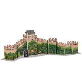 Puzzle 3d en carton de la grande muraille de chine. 21 pièces.