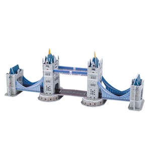 Puzzle 3d en carton du pont de la tour situé à londres. 33 pièces.