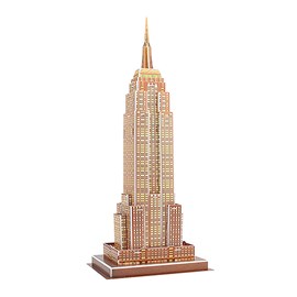 Puzzl? 3d de l'empire state building à new york. Comprend 37 pièces.