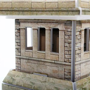 Puzzle 3d de la statua della libertà a new york. Comprend 32 pièces.