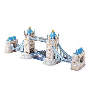 Puzzle 3d du pont de la tour à londres. Comprend 45 pièces.