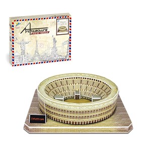 Puzzle 3d du colisée à rome. Comprend 38 pièces.