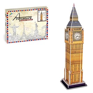 Puzzle 3d du big ben à londres. Comprend 31 pièces.