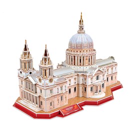Puzzle 3d de la cathédrale de saint-paul à londres. Comprend 107 pièces.