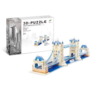 Puzzle 3d du tower bridge à londres. Comprend 120 pièces.