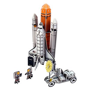 Puzlle 3d space shuttle discovery 82 pièces. 9x8x20 cm.