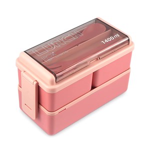 Boîte hermétique à 2 niveaux, pour conserver des aliments, de 1400ml.