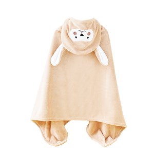 Serviette enfant design lapin. Multi-usages : serviette de bain.