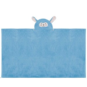 Serviette enfant design lapin. Multiusages : serviette de bain.