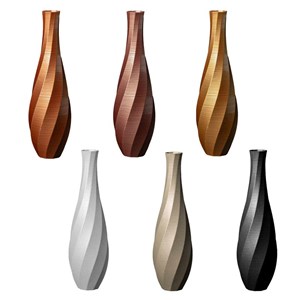 Grand vase à poser aérium 6l - doré