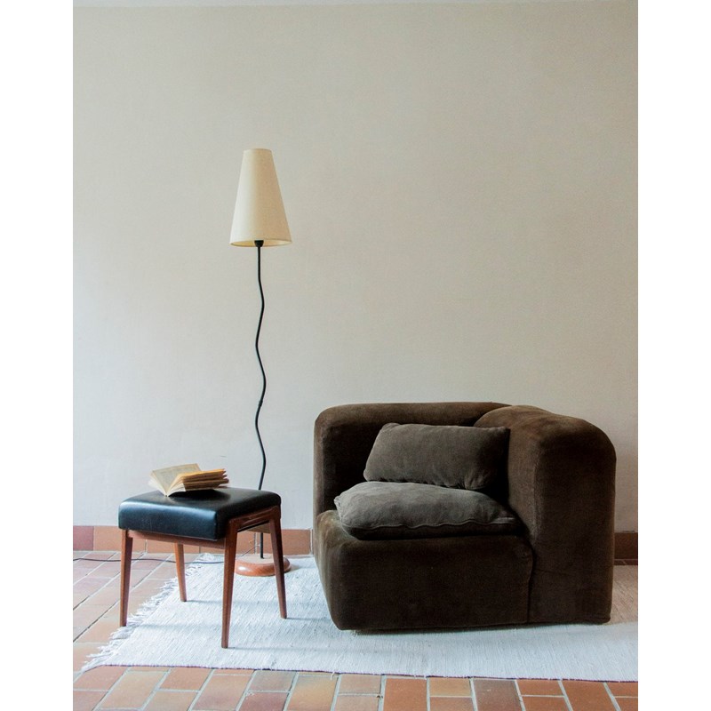 Chauffeuse d'angle en velours n°69