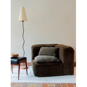 Chauffeuse d'angle en velours n°69