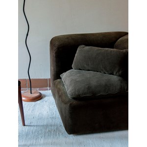 Chauffeuse d'angle en velours n°69