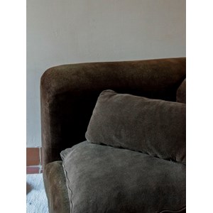 Chauffeuse d'angle en velours n°69