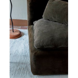 Chauffeuse d'angle en velours n°69