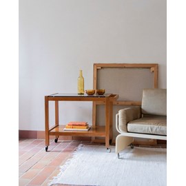 Desserte en bois et verre n°200