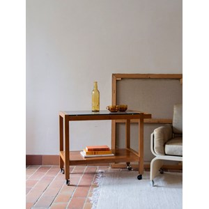 Desserte en bois et verre n°200