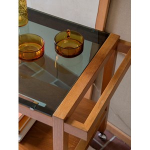 Desserte en bois et verre n°200