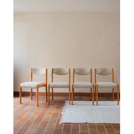 Lot de 4 chaises en tissu baumann n°967