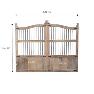 Tête de lit en bois de manguier 160cm