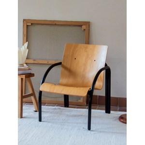 Fauteuil en bois et métal n°695