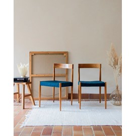 Paire de chaises en teck blond n°971