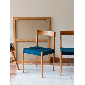 Paire de chaises en teck blond n°971