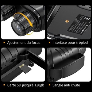 Jumelle camera vision nocturne