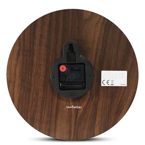 Horloge murale - pendule phosphorescente en bois - silencieuse 25cm