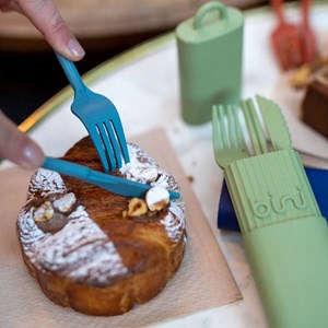 Kit de couvert bini bleu clair