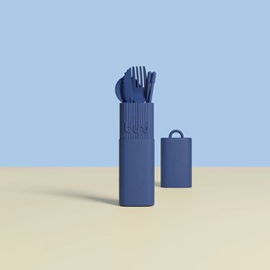 Kit de couvert bini bleu foncé