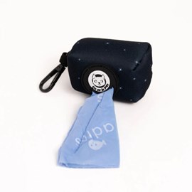 Distributeur de sacs à crottes (rouleau inclus) - bleu nuit