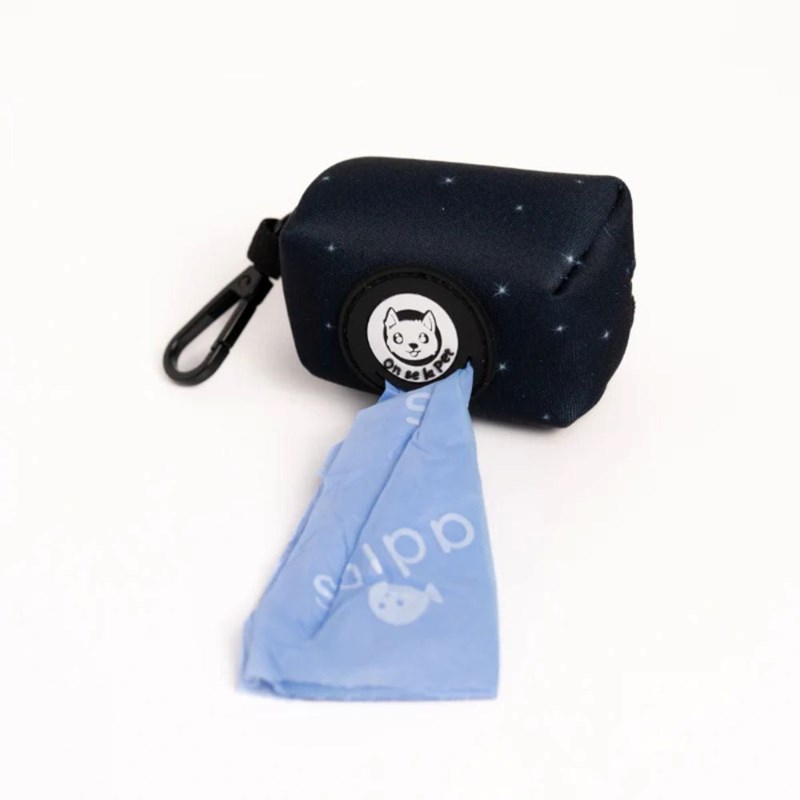 Distributeur de sacs à crottes (rouleau inclus) - bleu nuit