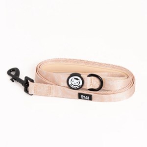 Laisse pour chien avec poignée rembourrée - beige tropical - taille m