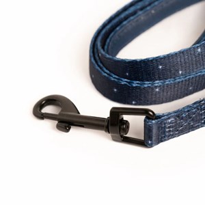 Laisse pour chien avec poignée rembourrée - bleu nuit - taille s