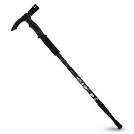 Bâton de marche 67-135 cm - grip eva - randonnée&nbsp;trekking - aluminium - led